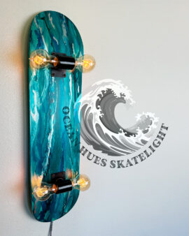 Ocean Hues SkateLight by Mark Allen Lee, One Of A Kind Design