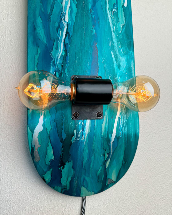 Ocean Hues SkateLight by Mark Allen Lee, One Of A Kind Design