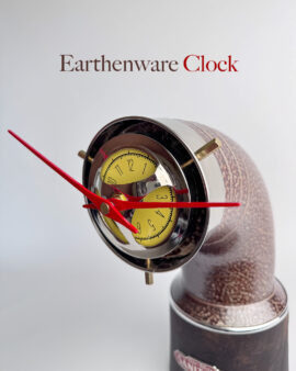 Earthenware Clock by Mark Allen Lee, One Of A Kind Design